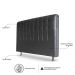 Cabeceira Estofada Cama Box Casal Queen Louise 160cm Corano Preto - Desk Design