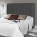 Cabeceira Estofada Cama Box Casal Queen Louise 160cm Suede Cinza - Desk Design