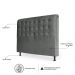 Cabeceira Estofada Cama Box Casal Queen Louise 160cm Suede Cinza - Desk Design