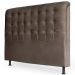 Cabeceira Estofada Cama Box Casal Queen Louise 160cm Suede Marrom - Desk Design