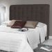 Cabeceira Estofada Cama Box Casal Queen Louise 160cm Suede Marrom - Desk Design