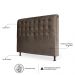 Cabeceira Estofada Cama Box Casal Queen Louise 160cm Suede Marrom - Desk Design