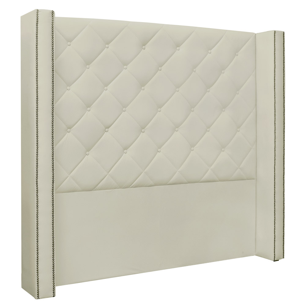Cabeceira Estofada Cama Box Casal Queen Size Alteza 160cm Corano Bege - Desk Design