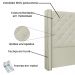 Cabeceira Estofada Cama Box Casal Queen Size Alteza 160cm Corano Bege - Desk Design