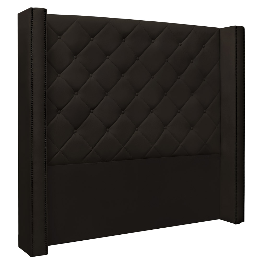 Cabeceira Estofada Cama Box Casal Queen Size Alteza 160cm Corano Marrom - Desk Design