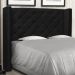 Cabeceira Estofada Cama Box Casal Queen Size Alteza 160cm Corano Preto - Desk Design