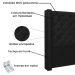 Cabeceira Estofada Cama Box Casal Queen Size Alteza 160cm Corano Preto - Desk Design