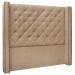 Cabeceira Estofada Cama Box Casal Queen Size Alteza 160cm Suede Bege - Desk Design