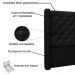 Cabeceira Estofada Cama Box Casal Queen Size Alteza 160cm Suede Preto - Desk Design