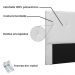 Cabeceira Estofada Cama Box Casal Queen Size Aquilla 160cm Corano Branco - Desk Design