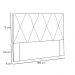 Cabeceira Estofada Cama Box Casal Queen Size Aquilla 160cm Suede Azul Marinho - Desk Design