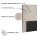Cabeceira Estofada Cama Box Casal Queen Size Aquilla 160cm Suede Bege - Desk Design