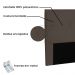 Cabeceira Estofada Cama Box Casal Queen Size Aquilla 160cm Suede Café - Desk Design