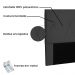 Cabeceira Estofada Cama Box Casal Queen Size Aquilla 160cm Suede Preto - Desk Design