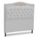 Cabeceira Estofada Cama Box Casal Queen Size Belize 160cm Corino Branco - Desk Design