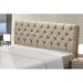 Cabeceira Estofada Cama Box Casal Queen Size Cristal 160cm Linho Areia - Desk Design