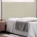 Cabeceira Estofada Cama Box Casal Queen Size Esmeralda 160cm Corano Bege - Desk Design