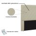 Cabeceira Estofada Cama Box Casal Queen Size Esmeralda 160cm Corano Bege - Desk Design
