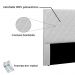 Cabeceira Estofada Cama Box Casal Queen Size Esmeralda 160cm Corano Branco - Desk Design