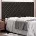 Cabeceira Estofada Cama Box Casal Queen Size Esmeralda 160cm Corano Marrom - Desk Design
