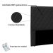 Cabeceira Estofada Cama Box Casal Queen Size Esmeralda 160cm Corano Preto - Desk Design