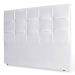 Cabeceira Estofada Cama Box Casal Queen Size Fiorella 160cm Corino Branco - Desk Design