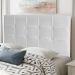 Cabeceira Estofada Cama Box Casal Queen Size Fiorella 160cm Corino Branco - Desk Design