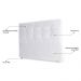 Cabeceira Estofada Cama Box Casal Queen Size Fiorella 160cm Corino Branco - Desk Design