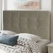 Cabeceira Estofada Cama Box Casal Queen Size Fiorella 160cm Suede Bege Escuro - Desk Design