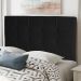 Cabeceira Estofada Cama Box Casal Queen Size Fiorella 160cm Suede Preto - Desk Design