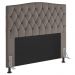 Cabeceira Estofada Cama Box Casal Queen Size Greta 160cm com Frame Suede Bege - Desk Design
