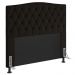 Cabeceira Estofada Cama Box Casal Queen Size Greta 160cm com Frame Suede Marrom - Desk Design