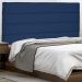 Cabeceira Estofada Cama Box Casal Queen Size La Italian 160cm Suede Azul Marinho - Desk Design