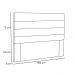 Cabeceira Estofada Cama Box Casal Queen Size La Italian 160cm Suede Azul Marinho - Desk Design