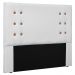 Cabeceira Estofada Cama Box Casal Queen Size Monreale 160cm Corano Branco - Desk Design