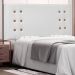 Cabeceira Estofada Cama Box Casal Queen Size Monreale 160cm Corano Branco - Desk Design