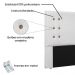 Cabeceira Estofada Cama Box Casal Queen Size Monreale 160cm Corano Branco - Desk Design
