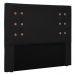 Cabeceira Estofada Cama Box Casal Queen Size Monreale 160cm Corano Preto - Desk Design