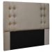 Cabeceira Estofada Cama Box Casal Queen Size Monreale 160cm Linho Rústico Areia - Desk Design