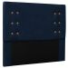 Cabeceira Estofada Cama Box Casal Queen Size Monreale 160cm Suede Azul Marinho - Desk Design