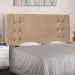 Cabeceira Estofada Cama Box Casal Queen Size Monreale 160cm Suede Bege - Desk Design
