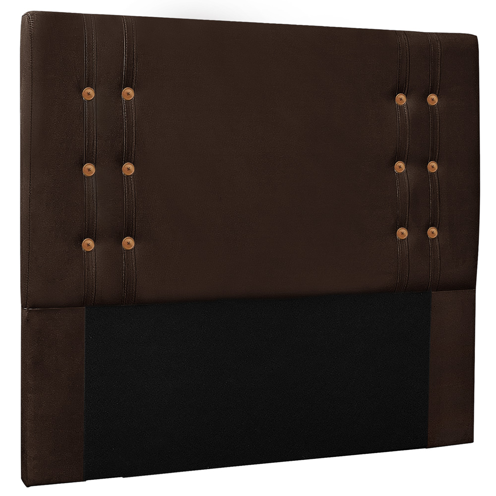 Cabeceira Estofada Cama Box Casal Queen Size Monreale 160cm Suede Café - Desk Design