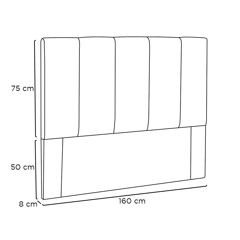Cabeceira Estofada Cama Box Casal Queen Size Ravenna 160cm Corano Branco - Desk Design