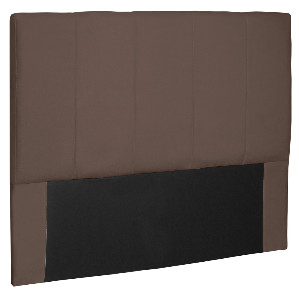 Cabeceira Estofada Cama Box Casal Queen Size Ravenna 160cm Suede Caramelo - Desk Design