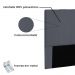 Cabeceira Estofada Cama Box Casal Queen Size Ravenna 160cm Suede Cinza - Desk Design