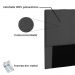 Cabeceira Estofada Cama Box Casal Queen Size Ravenna 160cm Suede Preto - Desk Design