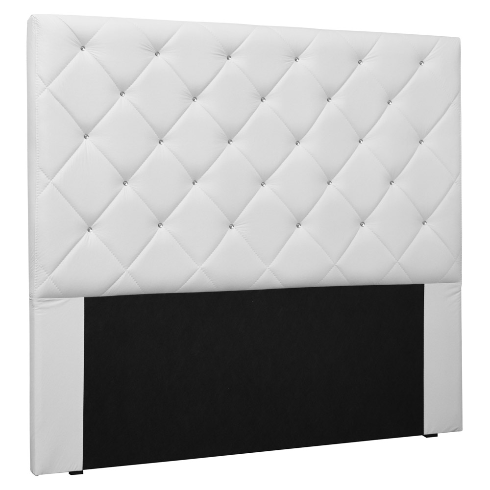 Cabeceira Estofada Cama Box Casal Queen Size Tânia 160cm Corano Branco - Desk Design