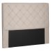 Cabeceira Estofada Cama Box Casal Queen Size Tânia 160cm Suede Bege - Desk Design