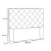 Cabeceira Estofada Cama Box Casal Queen Size Tânia 160cm Suede Cinza - Desk Design