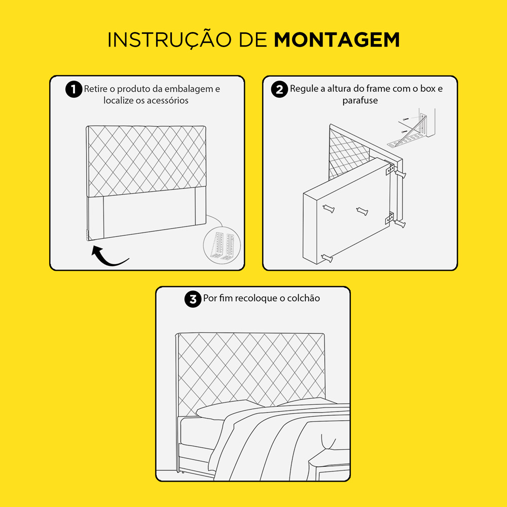 Cabeceira Estofada Cama Box Casal Queen Size Tânia 160cm Suede Cinza - Desk Design